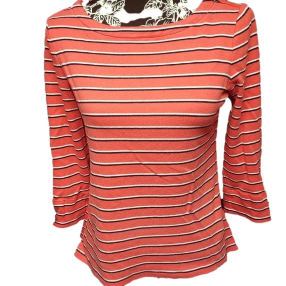 Nautica Striped Boatneck Top
